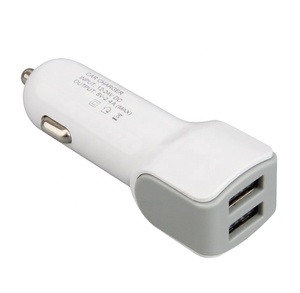 Mini Portable De Voiture USB <span class=keywords><strong>Chargeur</strong></span> 5V 2.4A Mobile Téléphone Double USB Voiture <span class=keywords><strong>Chargeur</strong></span> 2 Port Power Adapter pour iPhone <span class=keywords><strong>Huawei</strong></span> Samsung LG - Product Image 1