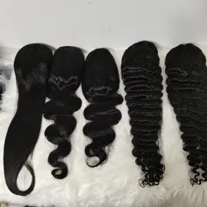 Amara hot selling deep wave lace front wig 12A 5*5 straight hd wig body wave 13*6 hd frontal wigs in qingdao stock