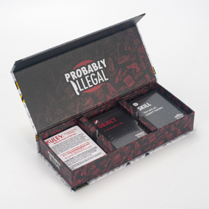 Jeu de cartes de fête « Probablement illégal » – Impression personnalisée – Jeu de cartes de table amusant pour adultes pour soirées entre amis - Product Image 3