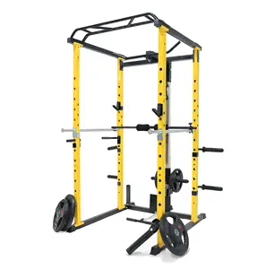 RTS Power Rack Stock in USA, With Optional Lat Pull-down Attachment, Q235 steel,1000lb Capacity, Home Gym Equipment