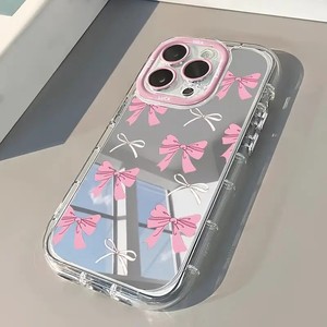 Custodia per Telefono con Fiocco <span class=keywords><strong>Rosa</strong></span> Carino per <span class=keywords><strong>iPhone</strong></span> 16, <span class=keywords><strong>iPhone</strong></span> 11, <span class=keywords><strong>13</strong></span>, 12, 14, 15 Pro Max, XR, XS, X, 7, 8 Plus, SE, Cover Morbida Antiurto con Fiocco - Product Image 4