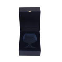 Bandeja de inserción de papel de cartón rígido, elegante laminación mate en relieve, Perfume, copa de vino, caja de vela, embalaje para fragancia