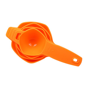 Baking Tools <b>Set</b> <b>Measuring</b> <b>Cup</b> Spoon Funnel Sieve Egg Strainer PP Material Dishwasher Safe Orange Green Yellow Pink 6Pcs - Product Image 2