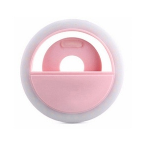 Mini anneau lumineux rond pour selfie, diffusion en direct sur mobile, beauté, alimenté par batterie, éclairage de remplissage pour selfie, flash pour appareil photo - Product Image 1