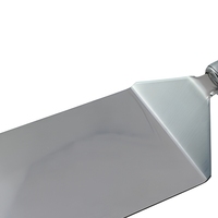 Spatule de barbecue professionnelle en acier inoxydable brossé, lame plus large et plus robuste, taille personnalisée, pour usage en restaurant, couleur argent