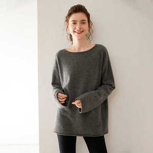 เสื้อสเวตเตอร์ถักแขนยาวผ้าแคชเมียร์สไตล์เกาหลีคอปกแบบบางป้องกั<span class=keywords><strong>น</strong></span>การเกิดข<span class=keywords><strong>น</strong></span> - Product Image 4