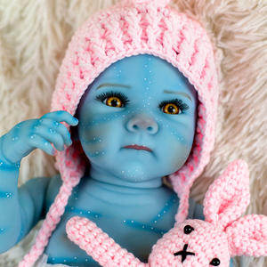 Lifereborn 18 pollici 46cm Avatar dipinto bambole Reborn completo in vinile corpo realistico alieno modello bambole giocattoli per bambini regali - Product Image 3