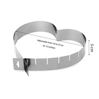 Accessoires de pâtisserie pour la cuisine, moule à gâteau en acier inoxydable, taille réglable, extensible, pour décorer les gâteaux, moule à mousse, moule à gâteau