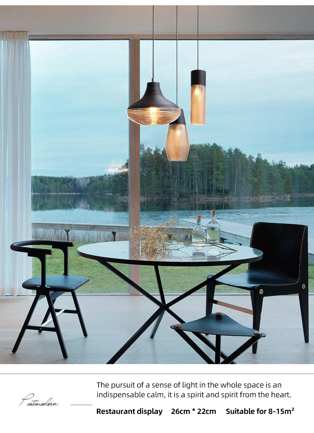 Wholesale Antique Art Glass Pendant Light Hotel Home Decor Hand Blown Stained Glass Hanging Lamp For Living Room