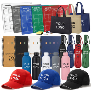 Custom Logo Promotional Gift Set T Shirt Umbrella Water Bottle Bag Hat Bulk Corporate Giveaways Team Events Branding