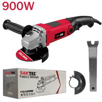 Saktec usine directement vente 220V meuleuse d'angle Portable 115mm 125mm meuleuse d'angle électrique filaire Machine