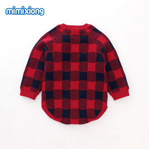 <span class=keywords><strong>Ropa</strong></span> de bebé lista para enviar al por mayor, <span class=keywords><strong>ropa</strong></span> de <span class=keywords><strong>Navidad</strong></span> para niños, Mono de punto de manga larga <span class=keywords><strong>a</strong></span> cuadros para niñ<span class=keywords><strong>a</strong></span> y niño - Product Image 3
