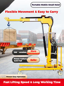 JIN YANG HU Tragbares 360-Grad-Elektro-Kleinauslegerkran Maschine Affen kran 1000kg Mini-Hebe werkzeug mit LKW - Product Image 5
