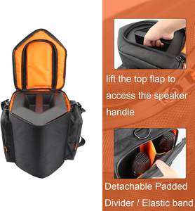 Free sample peaker Bag Portable Speaker Backpack Travel Storage <b>Case</b> for Speaker <b>Carrying</b> Backpack - Product Image 5