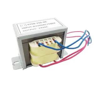 EI48 EI76 EI96 250VAC CE ROHS 220 volts 24 volts 12 volts transformateur abaisseur 230v 50hz transformateur audio électrique pour équipement Ups