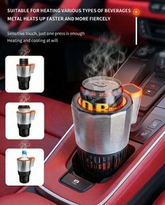 Source Factory Intelligent 24V Car Hot and Cold Cup AC-8700 ABS Metal <b>Portable</b> Small Refrigerator - Product Image 3