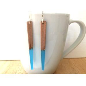 Pendientes de Resina y Madera Inspirados en la Naturaleza, Joyería Ligera Hecha a Mano, Estilo Boho Chic, Regalo Perfecto para Mujeres, Adolescentes y Niñas - Product Image 1