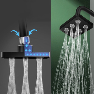 Pommeau de douche en plastique ABS personnalisé pour la <span class=keywords><strong>maison</strong></span>, la salle de <span class=keywords><strong>bain</strong></span> et l'hôtel, à jet supérieur pressurisé, vente en gros - Product Image 6