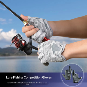 Gants de kayak et d'aviron à trois doigts pour hommes et femmes, respirants, antidérapants, pour la pêche à la ligne, le cyclisme, équipement sportif d'été personnalisé - Product Image 5