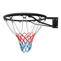 Cerceau de basket-ball creux de taille standard de 18 pouces pour intérieur et extérieur avec filet