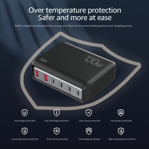 <span class=keywords><strong>Station</strong></span> <span class=keywords><strong>de</strong></span> <span class=keywords><strong>charge</strong></span> USB C 6 ports 130W pour plusieurs appareils, chargeur <span class=keywords><strong>de</strong></span> bureau <span class=keywords><strong>multi</strong></span>-téléphones pour iPhone, montre connectée, compatible PD 3.0 - Product Image 3