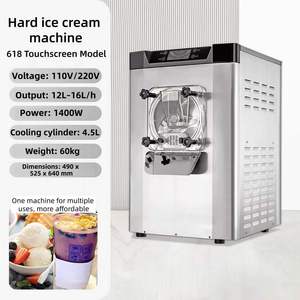 Máquina Comercial para Helados y Gelato de Mostrador, 20 L/H, para Uso Comercial, 110V/220V, 1 Año de Garantía - Product Image 3