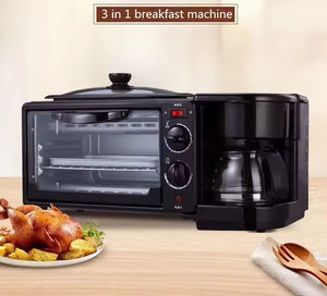 Máquina de Desayuno 3 en 1 Eléctrica para Familias y Hoteles, Cafetera Multifunción con Horno y Calentador de Leche - Product Image 3