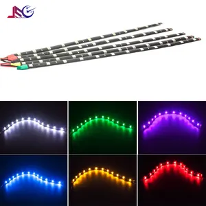 5050 esnek oto ayak iyi altında Dash Accent lamba diğerleri araba işık aksesuarları şerit işık 12 LED araba iç aydınlatma şeritler