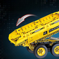 Guly 96002 Nouveau Véhicule de Construction Urbaine MOC 6-en-1, Véhicule de Transport Créatif, Kit de Modélisme de Difficulté Élevée, Ensembles de Blocs de Construction Cadeau