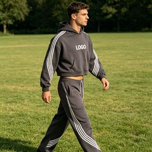 Oversize Cotton <b>Pullover</b> Blank Sweatshirts Plus Size Custom Logo Crewneck <b>Mens</b> Hooded Hoodies Sweatshirts - Product Image 1