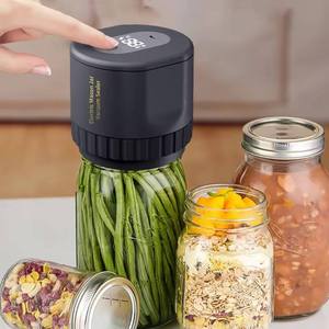 Wholesale Kitchen <strong>Tools</strong> Automatic Kit Food Storage Regular Mouth Jar Lids Electric Jar Vacuum Sealing Machine - Product Image 5