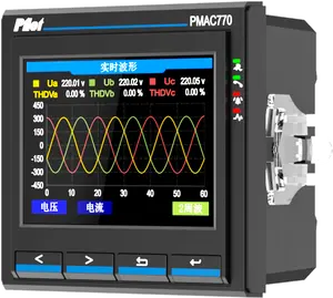 PILOT PMAC770H üç fazlı güç kalitesi analizörü harmonik analiz dalga formu kaydı ile LCD panel