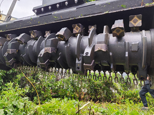 Maquinaria forestal, cepillo para zanjas, excavadora de zanjas, máquina de corte de madera para árboles, accesorios hidráulicos para mantillo forestal de 1,5 m - Product Image 4