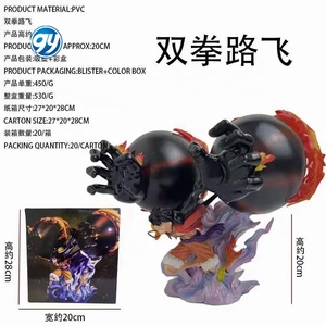 <span class=keywords><strong>One</strong></span> Pieced Périphérique Double Fist Luffy Gear 3 Gum Bear Gun Straw Hat Crew GK Toy Model Display Collectible Ornament - Product Image 2