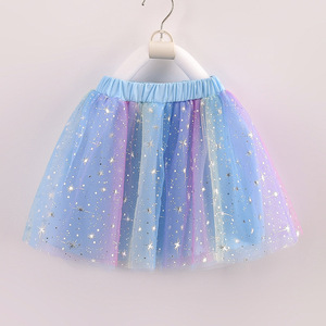 Jupe en tulle arc-en-ciel pour tout-petits, jupe de danse de ballet, jupe de princesse des neiges, robes <span class=keywords><strong>tutu</strong></span> pour filles et enfants - Product Image 6
