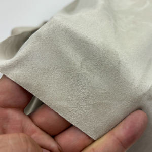 Tela de Gamuza de Punto 100% Poliéster con <span class=keywords><strong>Mica</strong></span> Reciclada, Aspecto de Cuero Suave, Estampado de Terciopelo, para Tapicería de Sofás, Resistente al Desgarro, Peso Medio, Teñido Anudado - Product Image 3