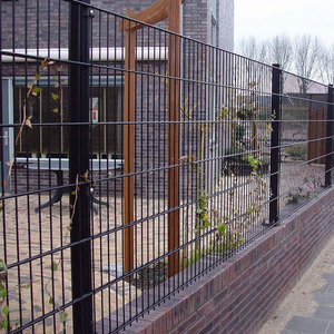 Valla Comercial de Acero con Recubrimiento en Polvo de Fácil Montaje 868 con Paneles de Enrejado para Banco Central y Distrito Financiero - Product Image 4