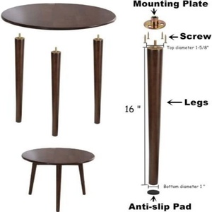 Gambe di tavolino da salotto <span class=keywords><strong>in</strong></span> <span class=keywords><strong>legno</strong></span> massiccio a buon mercato moderne all'ingrosso per gambe di mobili piedini per <span class=keywords><strong>sedie</strong></span> da armadio gambe da tavolo <span class=keywords><strong>in</strong></span> <span class=keywords><strong>legno</strong></span> rotonde affusolate - Product Image 5