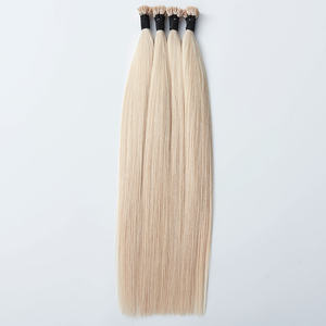 优质越南黑色角质层完整的原始原始头发延伸原始角蛋白棒沙龙质量I Tip工厂供应商 - Product Image 6