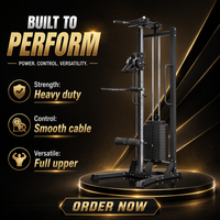 Machine de musculation robuste pour tirage vertical à câble, idéale pour l'entraînement du dos à domicile