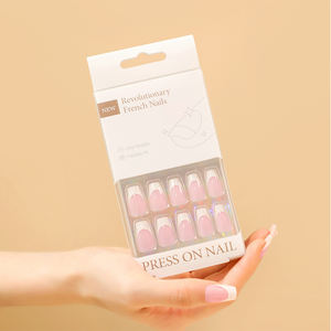 <span class=keywords><strong>Uñas</strong></span> Postizas Acrílicas Minimalistas Francesas al por Mayor, 30 Piezas, <span class=keywords><strong>Uñas</strong></span> Postizas de Alta Calidad para Salón de Arte de <span class=keywords><strong>Uñas</strong></span>, Personalizables para Dedos - Product Image 5
