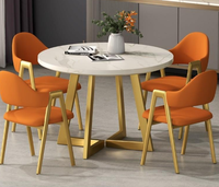 Moins cher nordique petite table à manger moderne en bois ensembles 6 chaises hôtel marbre table à manger et chaises ensemble 4 meubles