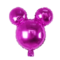 Tête de souris Ballon en aluminium pour fêtes d'enfants Anniversaire Halloween Fête des mères Baby Shower Autres occasions festives