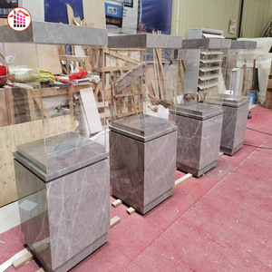 Socle en <span class=keywords><strong>marbre</strong></span> personnalisé avec éclairage LED - Socle en <span class=keywords><strong>marbre</strong></span> - Vitrine en pierre polie pour musée et exposition commerciale - Product Image 3