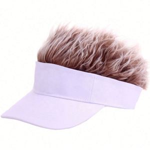 Gorra de Visera Ventilada para Verano con Peluca Integrada - Ecológica para Uso en Exteriores - Product Image 1
