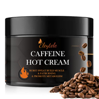 Vente en gros de marque privée végan crème anti-transpiration rapide pour le corps de 3 jours crème anti-transpiration chaude crème amincissante pour le corps ventre plat caféine