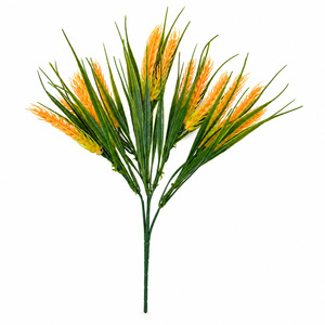 Bouquet d'eucalyptus artificiel en plastique, fleurs jaunes et vertes pour la décoration de la maison et des mariages, style campagnard, naturel et minimaliste, 10cm-30cm - Product Image 2