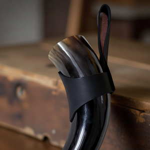 ฮอร์นดื่มไวกิ้งแบบดั้งเดิมถ้วยฮอร์นของจริงออกแบบมาสำหรับ Ale มธุรสของขวัญหรือของตกแต่งนอร์สตามประวัติศาสตร์ - Product Image 1