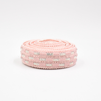 Ruban de couture en coton de 3,5 cm pour la décoration de sandales avec strass, ruban semi-accessoire, tissage jacquard, dessus de chaussure pour sandales