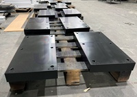 Plaque de montage en acier usinée CNC, plaque de base, plaque de fond, oxyde noir, OEM - Pièces d'équipement robotique AGV personnalisées selon dessin